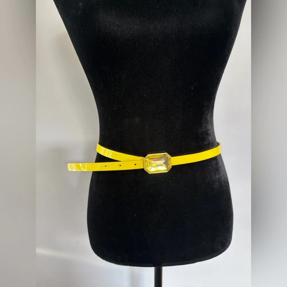 Kate‎ Spade made in Italy yellow  Leather Belt
